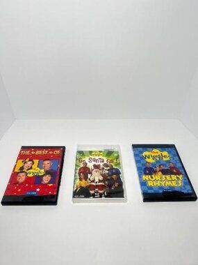 The Wiggles DVD Lot of 3 Nursery Rhymes The Best Of Go Santa Go Christmas